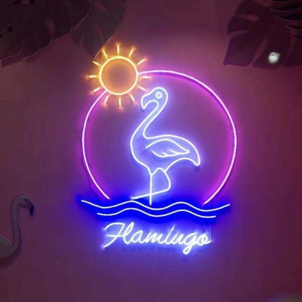 flamingo neon sign
