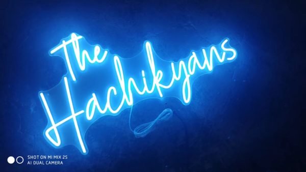 the hachikyans neon sign