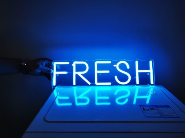 fresh neon sign