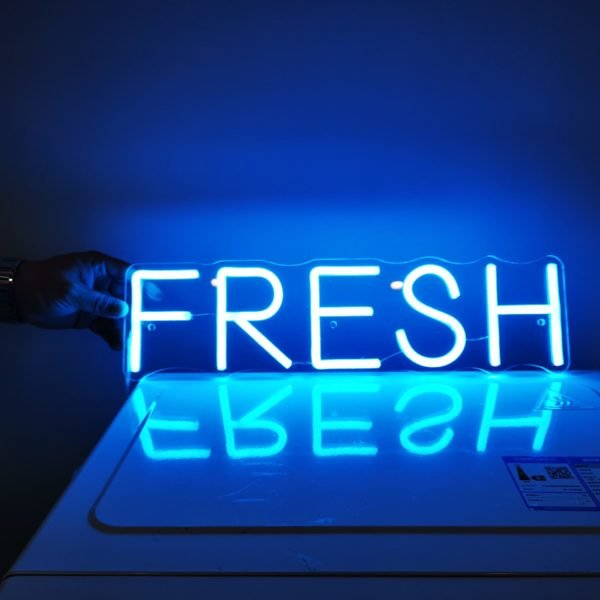 fresh neon sign