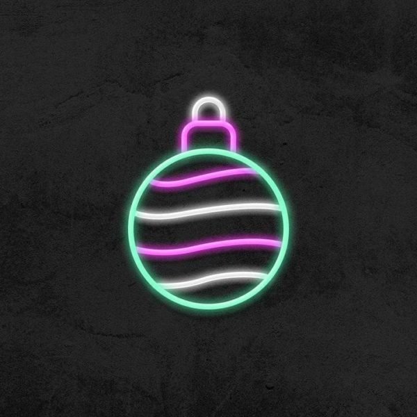 christmasball neon sign