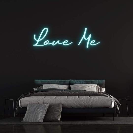 love me neon sign