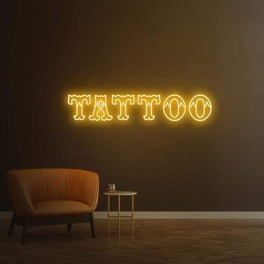 tattoo neon sign