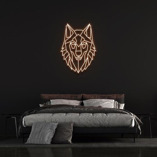 wild wolf neon sign