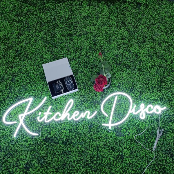kitchen disco neon sign
