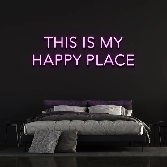 this is my happy place neon sign
