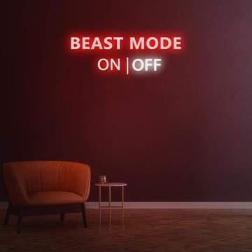 beast mode neon sign