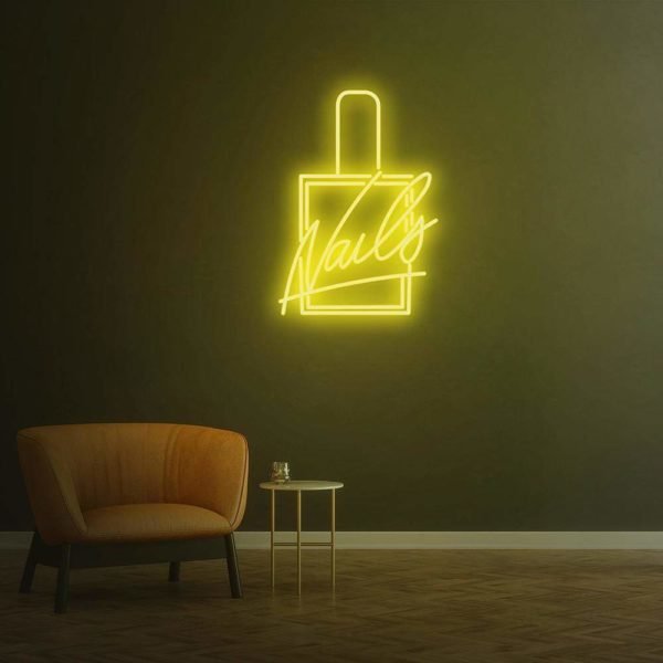 nails neon sign