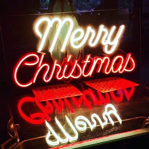 merry christmas neon sign