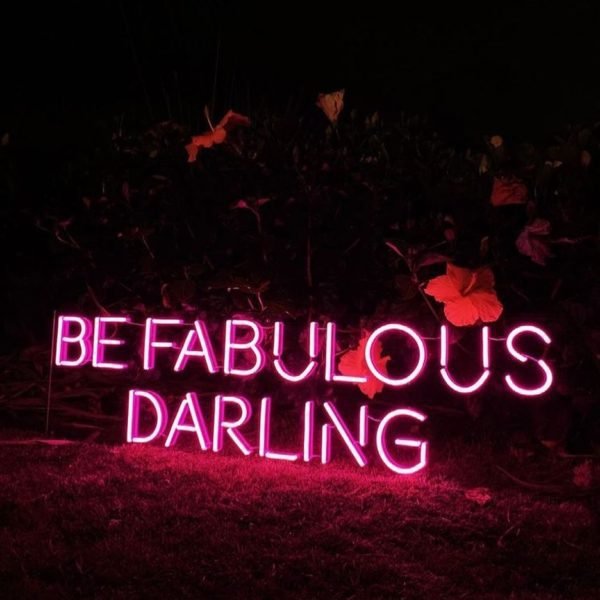the fabulous darling neon sign