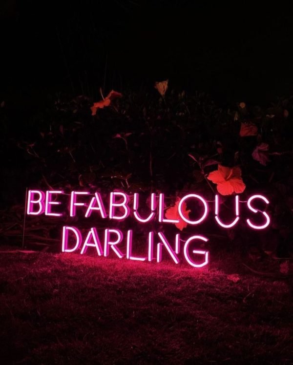 the fabulous darling neon sign