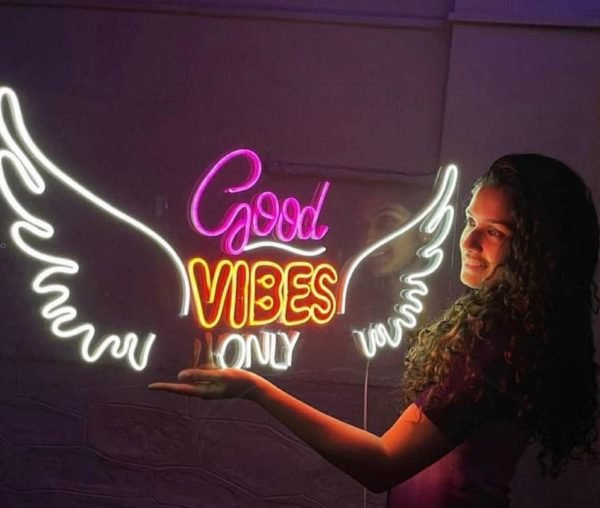 good vibes only neon sign