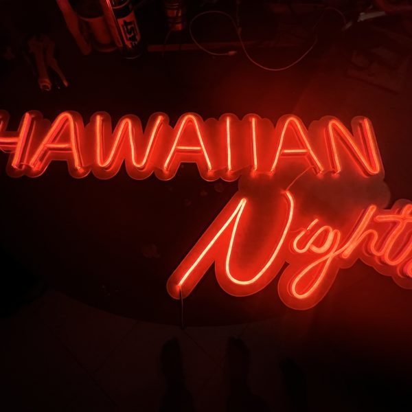 hawaiian nights neon sign