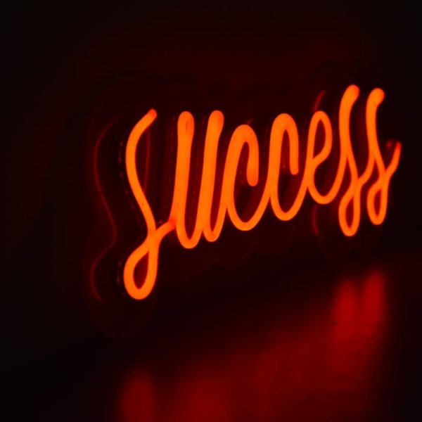 success neon sign