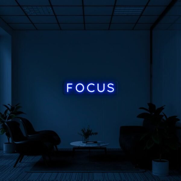 Focus Neon sign
