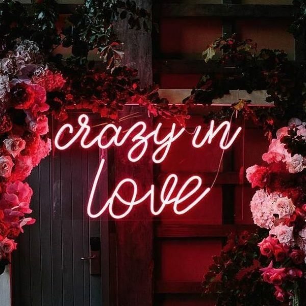 crazy in love neon sign