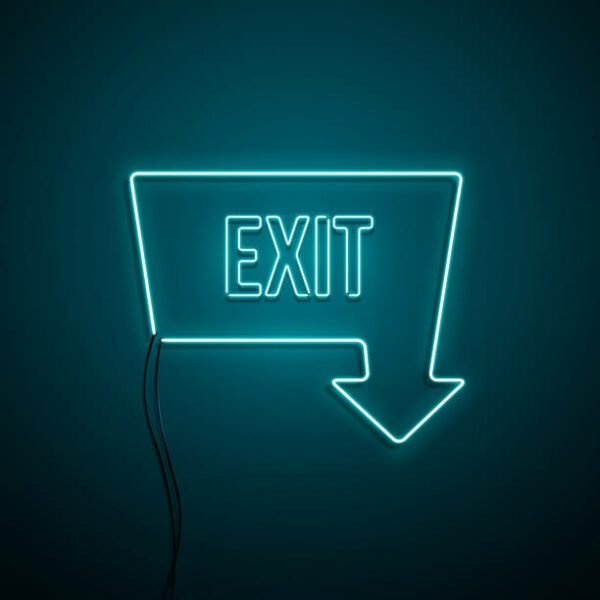 exit neon sign