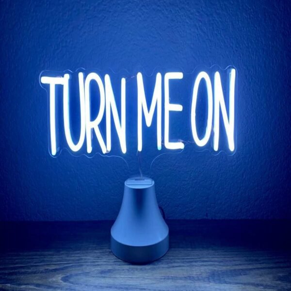 turn me on neon sign